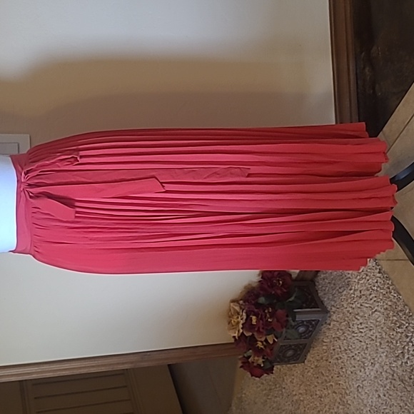 LuLaRoe Dresses & Skirts - LulaRoe Wrap Skirt NWT Size XXS Deanne Wrap Skirt Coral Long Circle